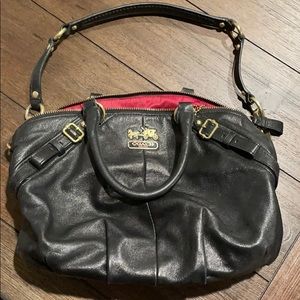 Coach Black Madison Sofia 2-Way Handbag
